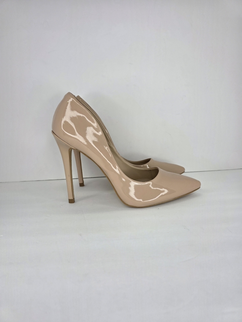 Steve Madden Women’s Klory Stiletto Camel Patent Leather Style Pumps Size 9.5M - Picture 8 of 16